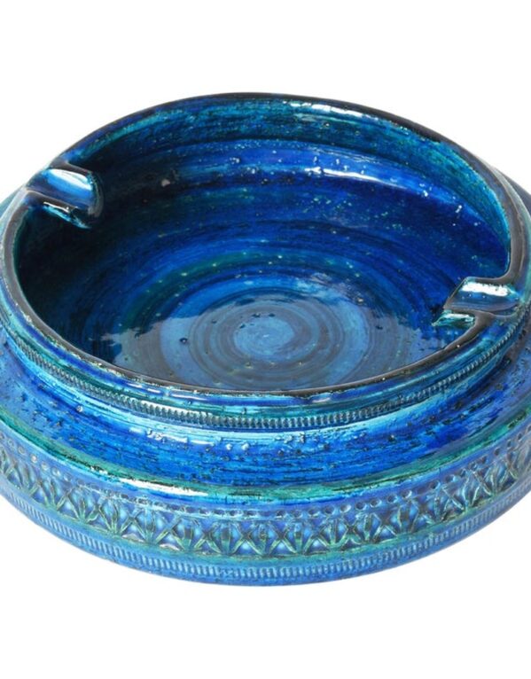 Blue Pottery Ash Tray