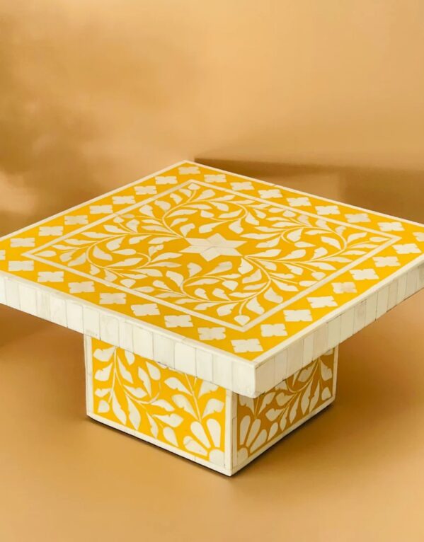 Bone Inlay Cake Stand