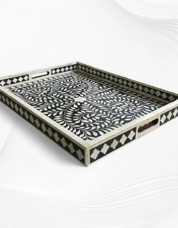 Bone Inlay Serving Tray