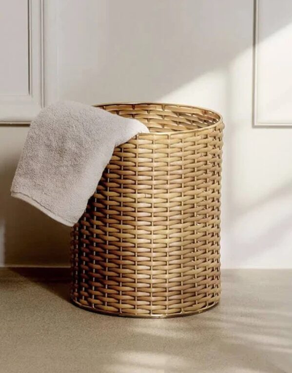 Bone Inlay Small Dustbin