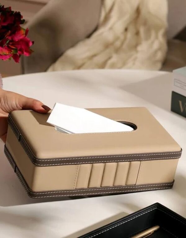 Bone Inlay Tissue Box Holder