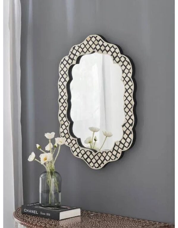 Bone Inlay Wall Mirror Frame