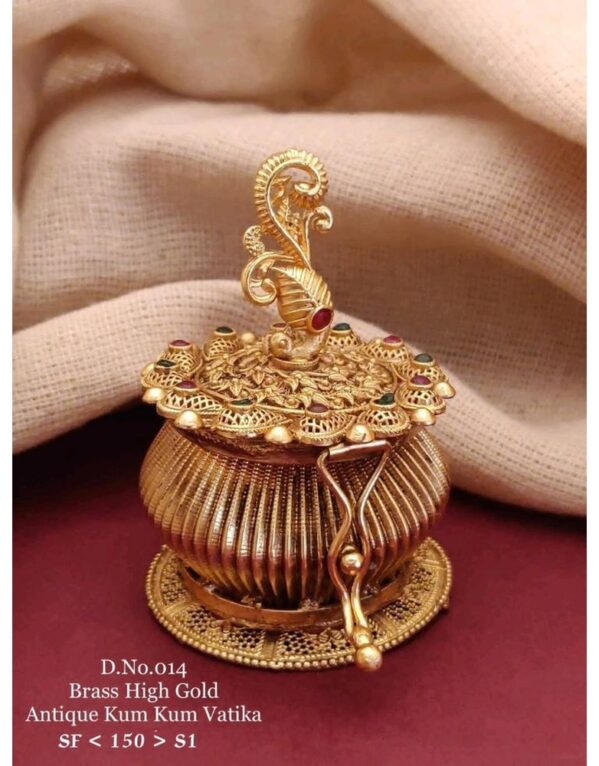 Brass Kumkum Box