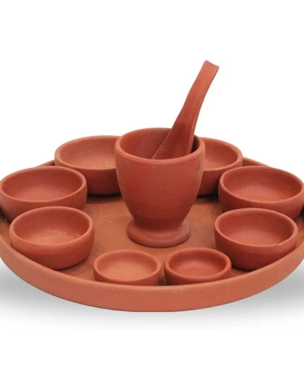 Clay Pooja Thali