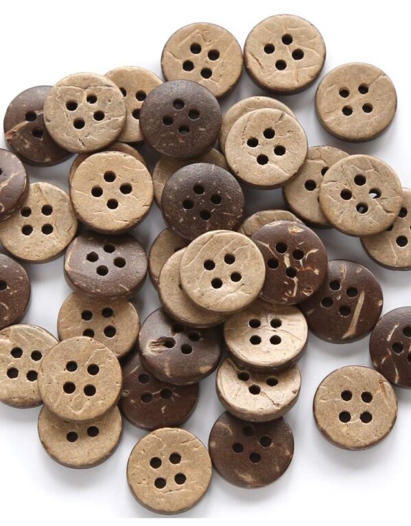 Coconut Shell Craft Buttons (Pack)