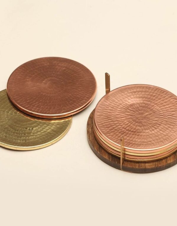 Copper Coaster Set