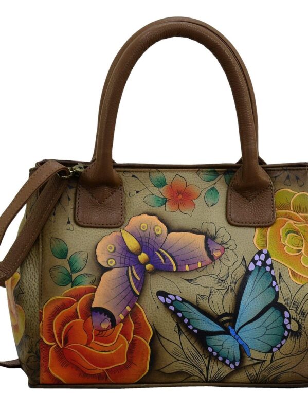 Hand-Painted Leather Tote