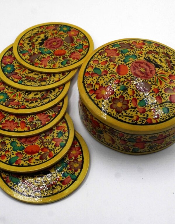 Paper Mache Coaster Set