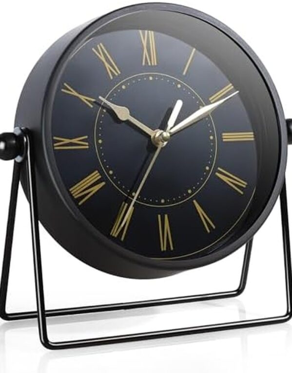 Vintage Metal Table Clock