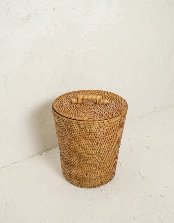 Wicker Dustbin