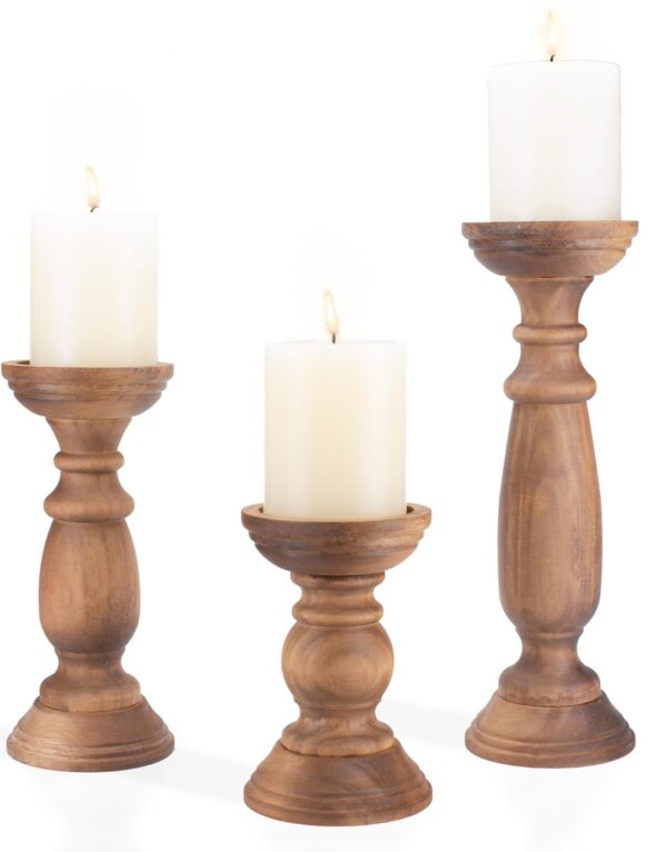 Wooden Candle Holder