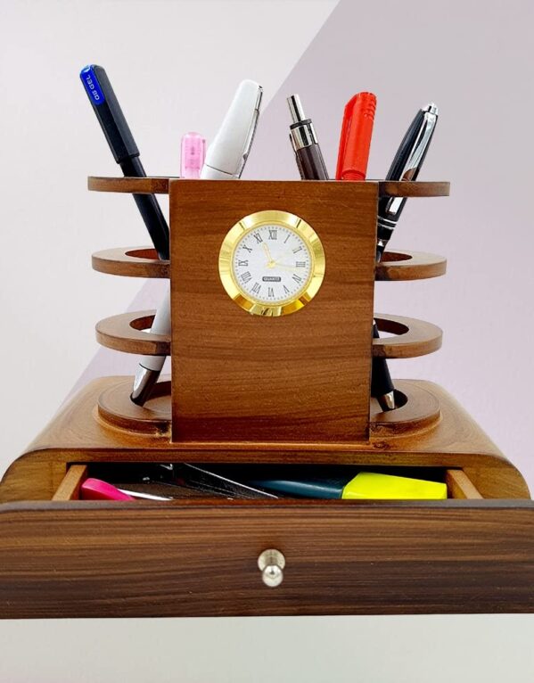 Wooden Pen Stand