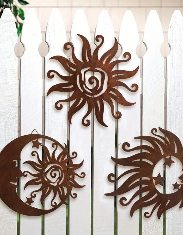 Wrought Iron Sun Decor